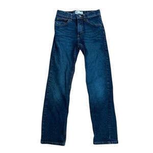 Wrangler Boys Dark Wash Classic Straight Jeans Adjustable Waist 12 Slim